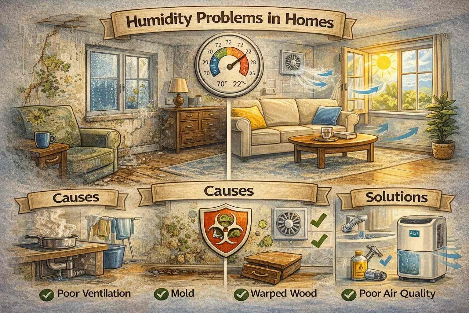 Humidity Problems in Homes and How to Fix Them